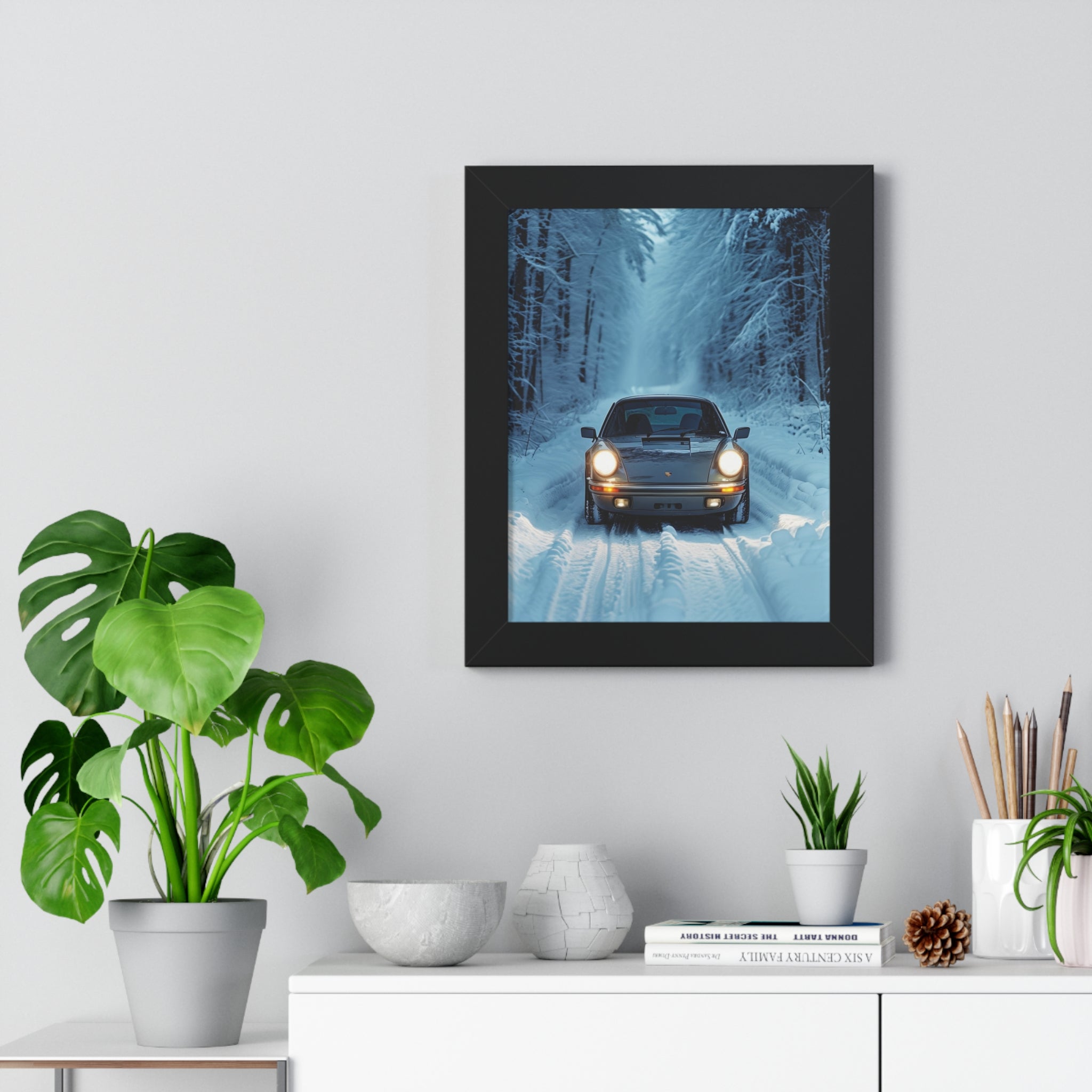 | Silent Winter Drive | – 4K HD Automotive Poster (Digital Download)