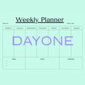 Weekly Planner Printable | Minimal Weekly Schedule Planner | Aesthetic Mint Productivity Planner | Digital Download PDF